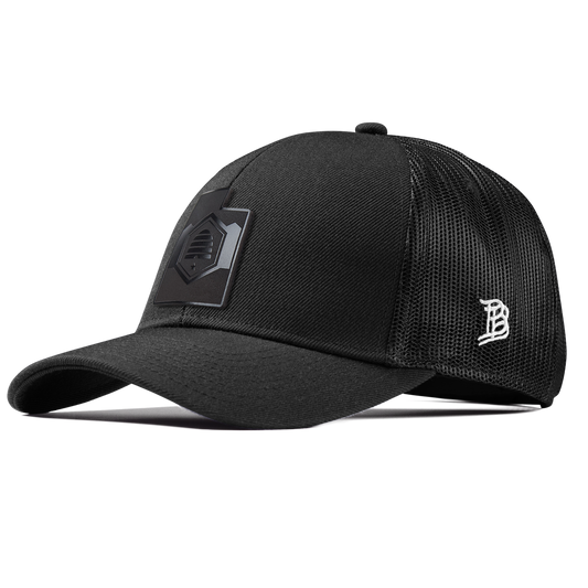 Utah 45 Midnight Stretch Snapback Trucker Black