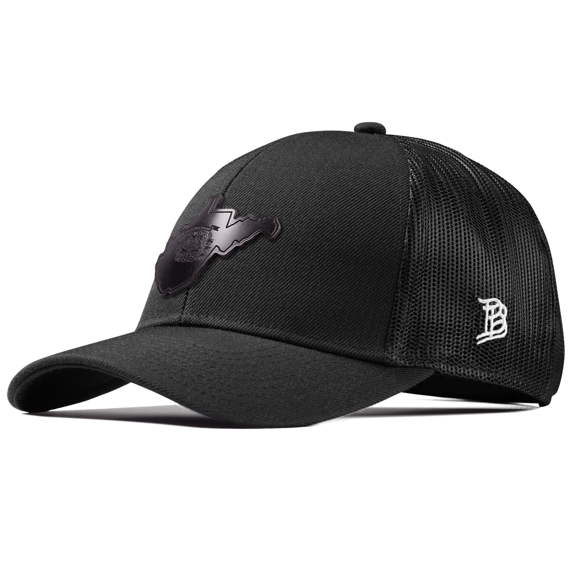 West Virginia 35 Midnight Stretch Snapback Trucker Black