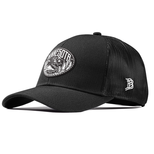 Minnesota Traveler Curved Stretch Trucker Black