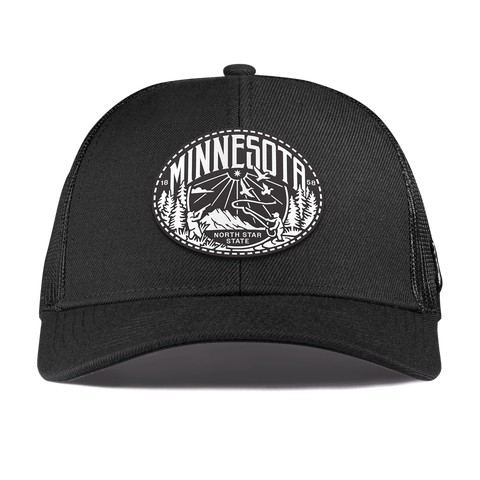 Minnesota Traveler Curved Stretch Trucker Black