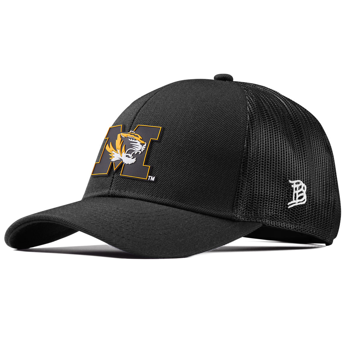 University of Missouri "Missouri M Team Logo" Stretch Snapback Trucker Black