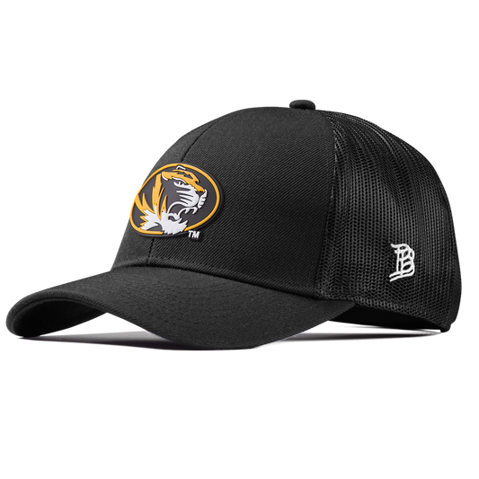 University of Missouri "Missouri Tigers Badge" Stretch Snapback Trucker Black