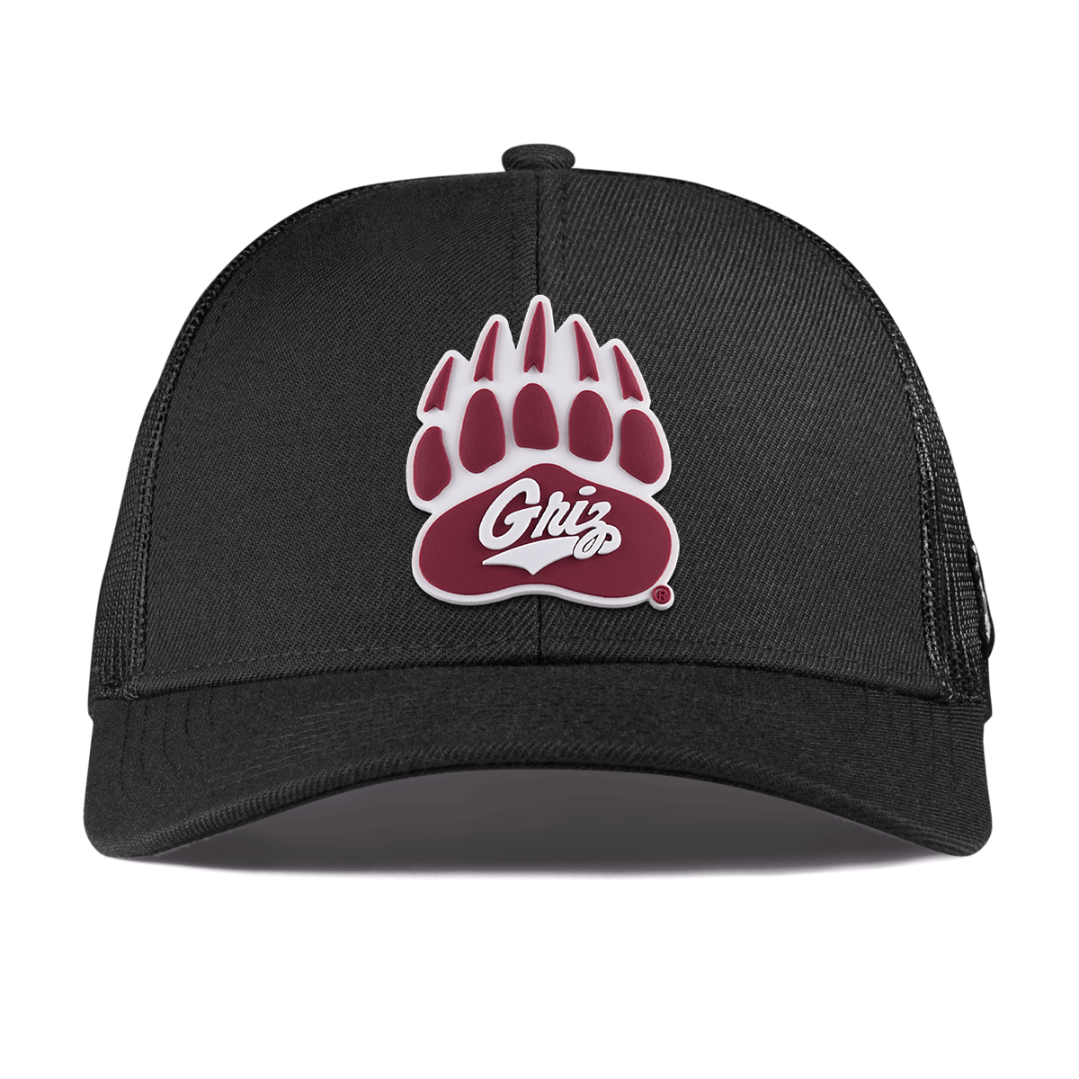 University of Montana "Montana Grizz" Curved Stretch Trucker Black