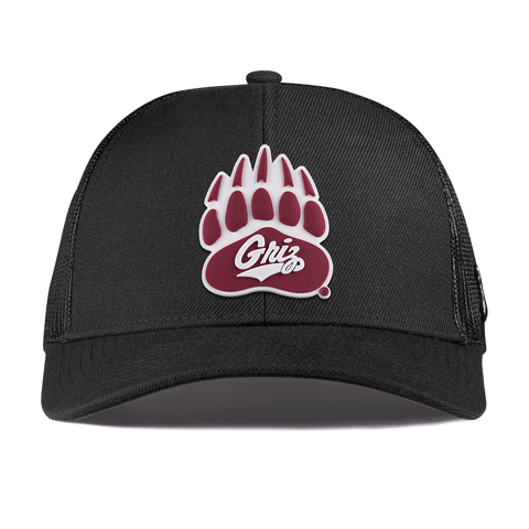 University of Montana "Montana Grizz" Curved Stretch Trucker Black