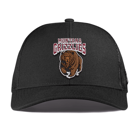 University of Montana "Montana Grizzlies Team Logo" Curved Stretch Trucker Black