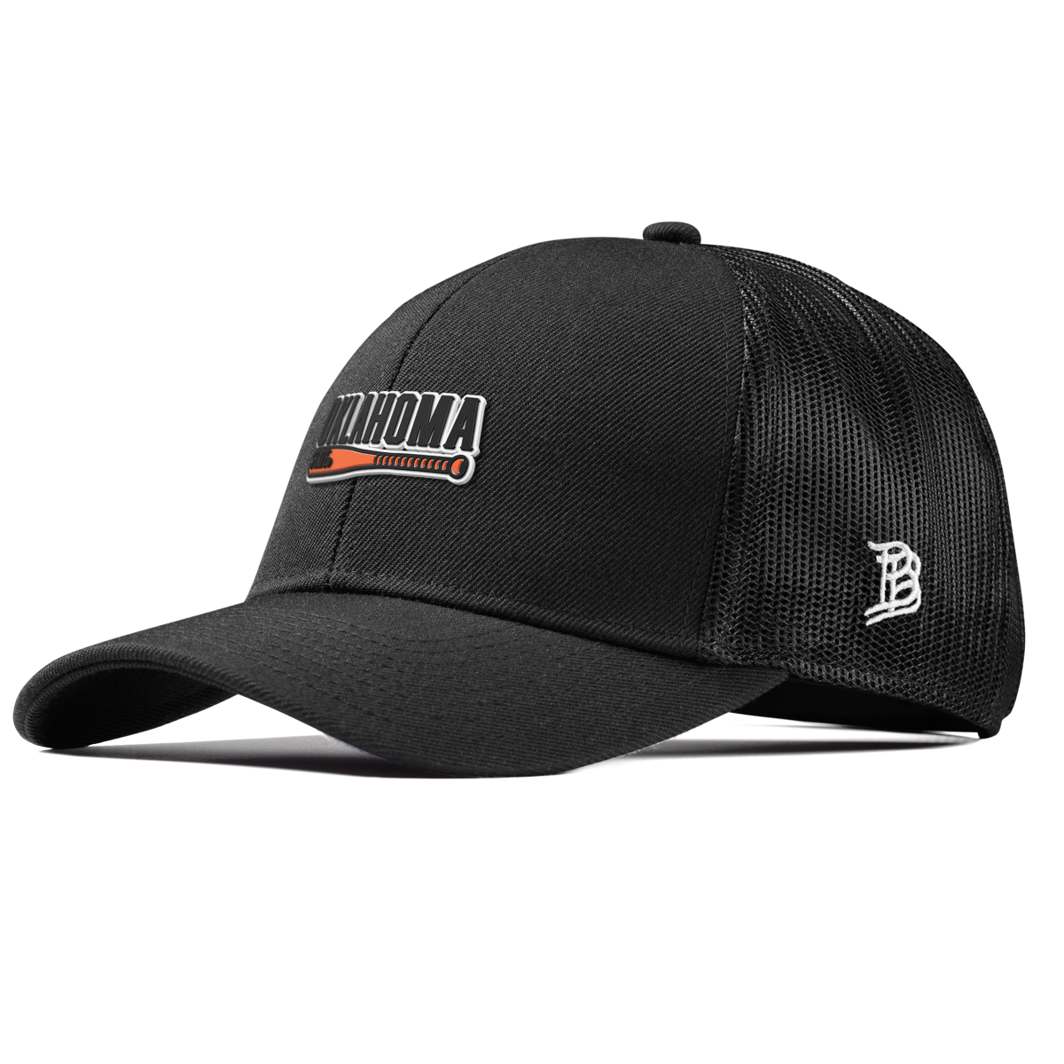 Oklahoma State University "OSU Baseball" Curved Stretch Trucker Black