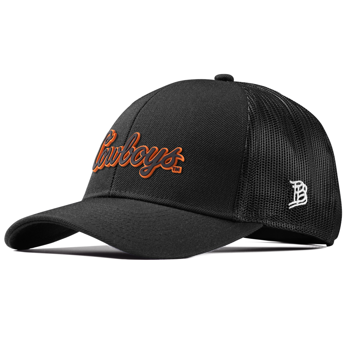 Oklahoma State University "Oklahoma State Cowboys" Stretch Snapback Trucker Black