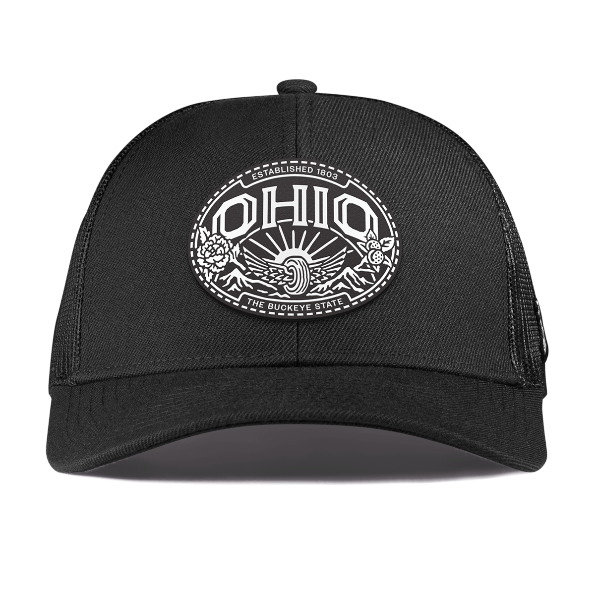 Ohio Traveler Curved Stretch Trucker Black