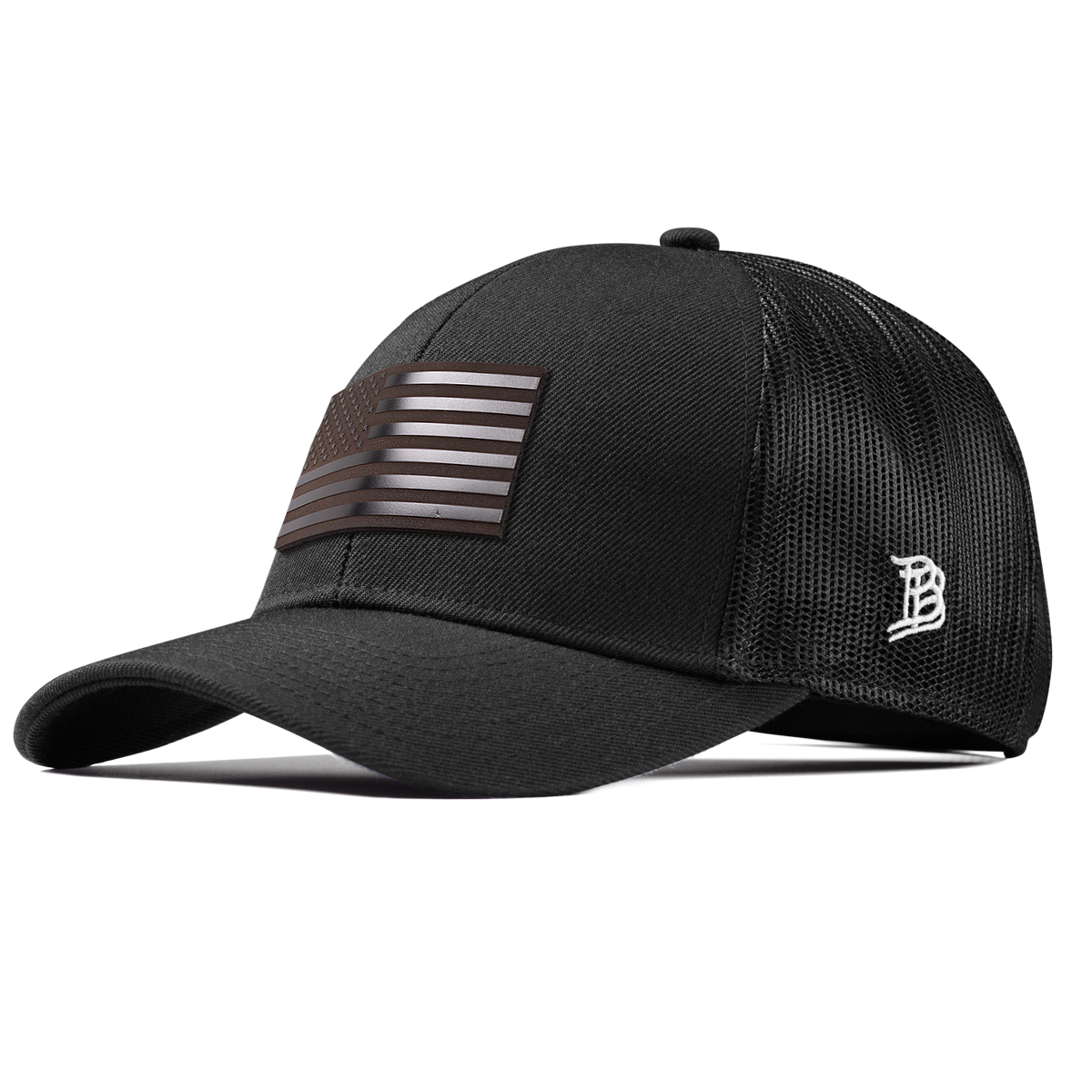 Old Glory Midnight Stretch Snapback Trucker Black