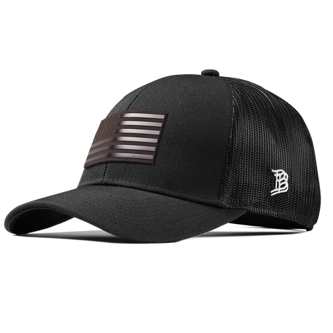 Old Glory Midnight Stretch Snapback Trucker Black