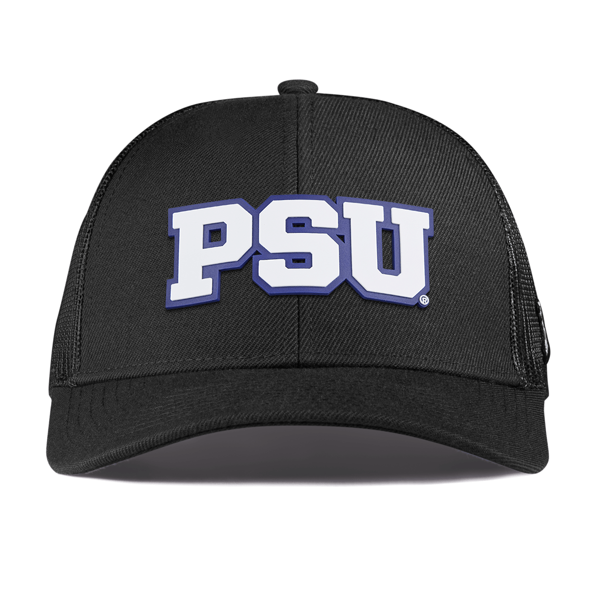 Pennsylvania State University "Penn State Block" Curved Stretch Trucker Black