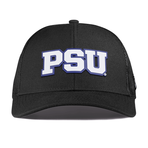 Pennsylvania State University "Penn State Block" Curved Stretch Trucker Black