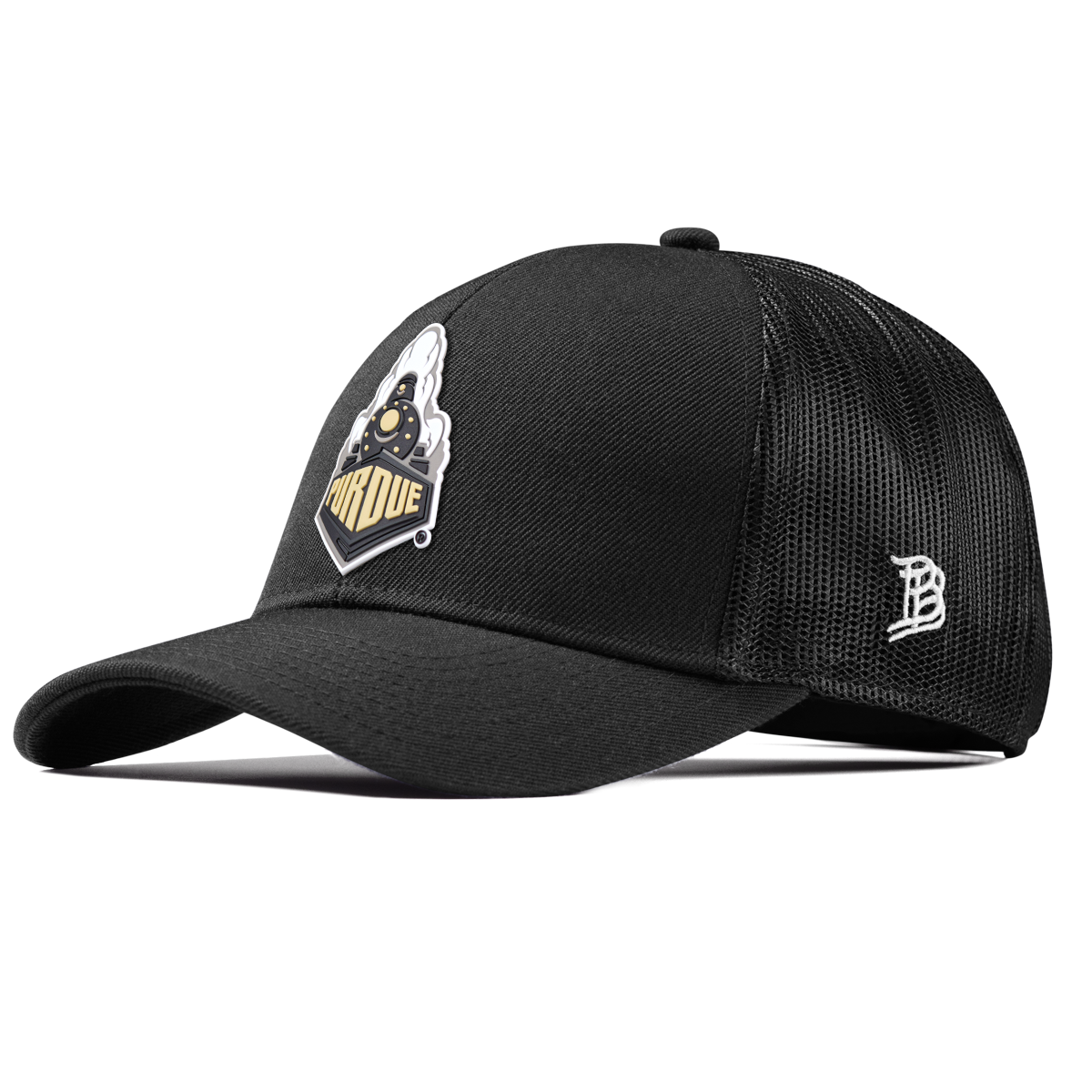 Purdue University "Purdue Team Logo" Curved Stretch Trucker Black
