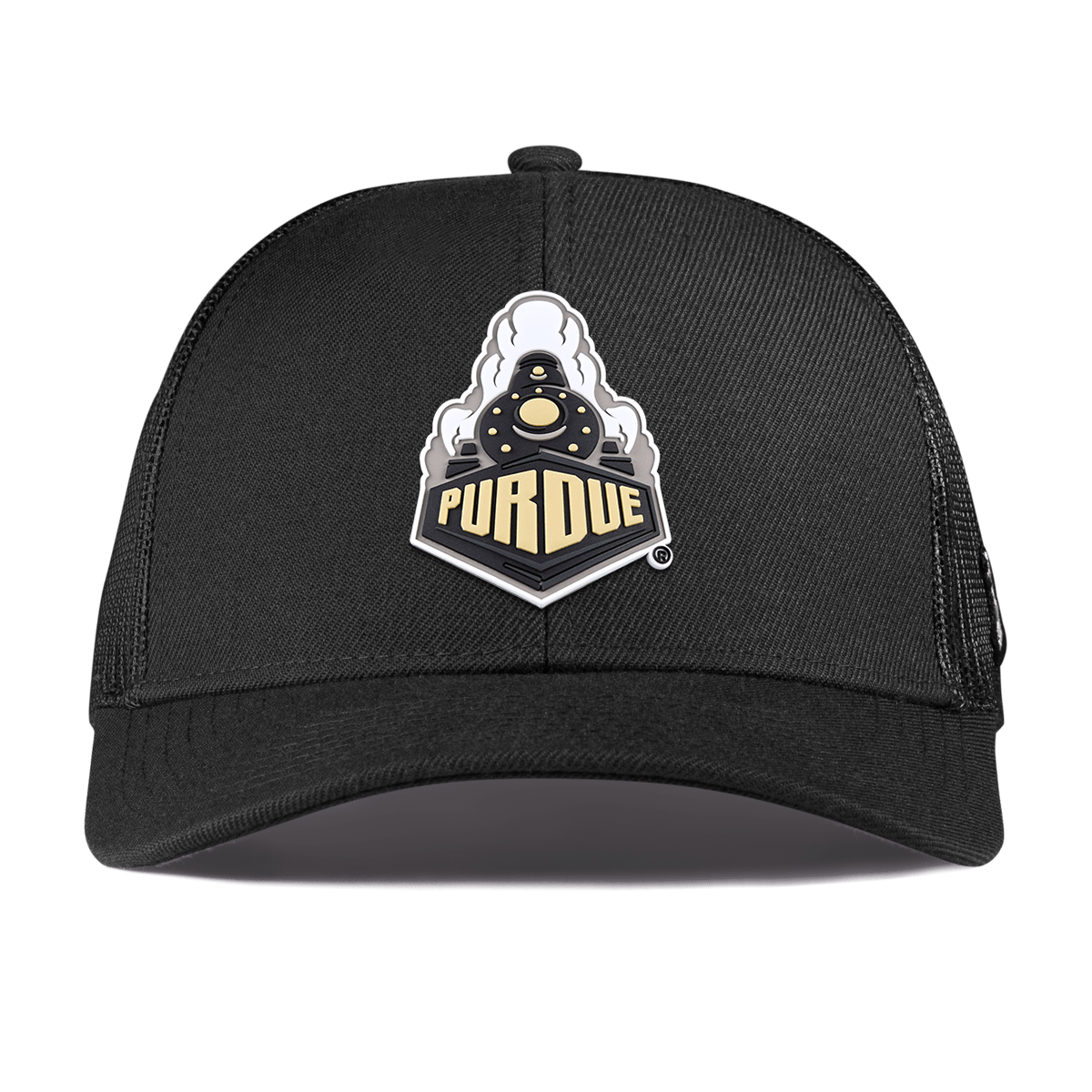 Purdue University "Purdue Team Logo" Curved Stretch Trucker Black