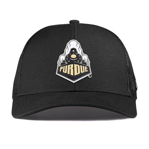 Purdue University "Purdue Team Logo" Curved Stretch Trucker Black