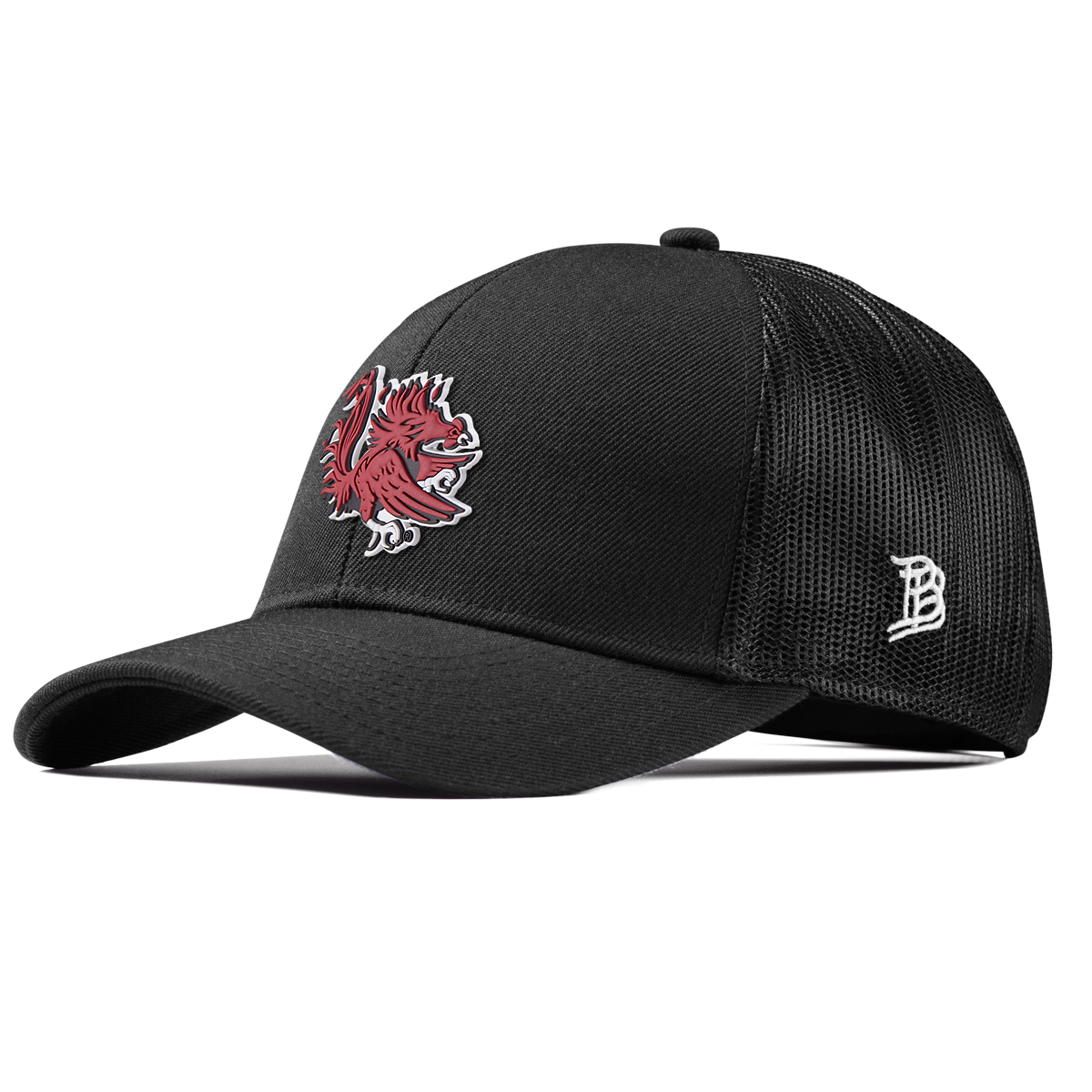 University of South Carolina "Sir Big Spur Logo" Stretch Snapback Trucker Black