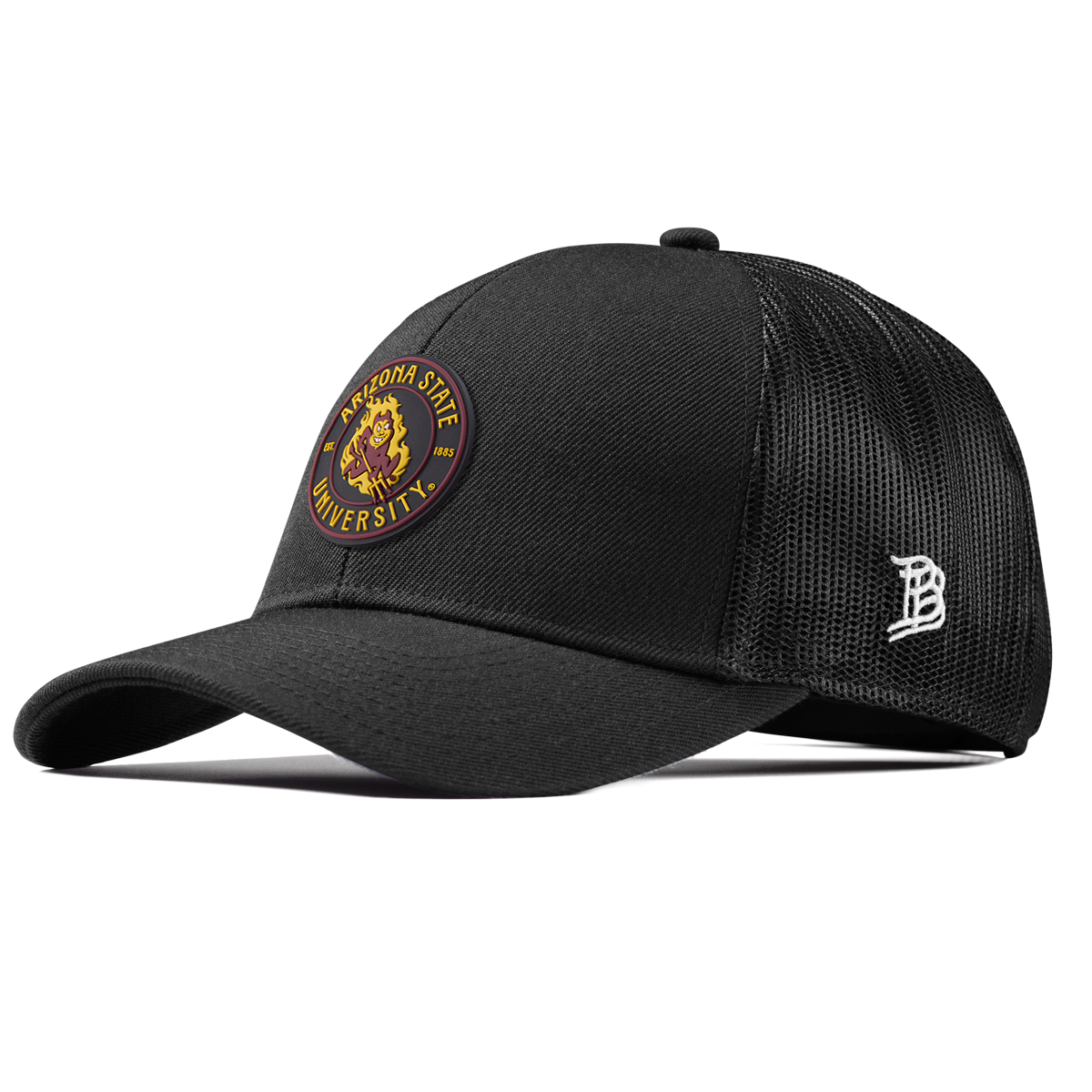Arizona State University "Sparky's Legacy Dark" Stretch Snapback Trucker Black