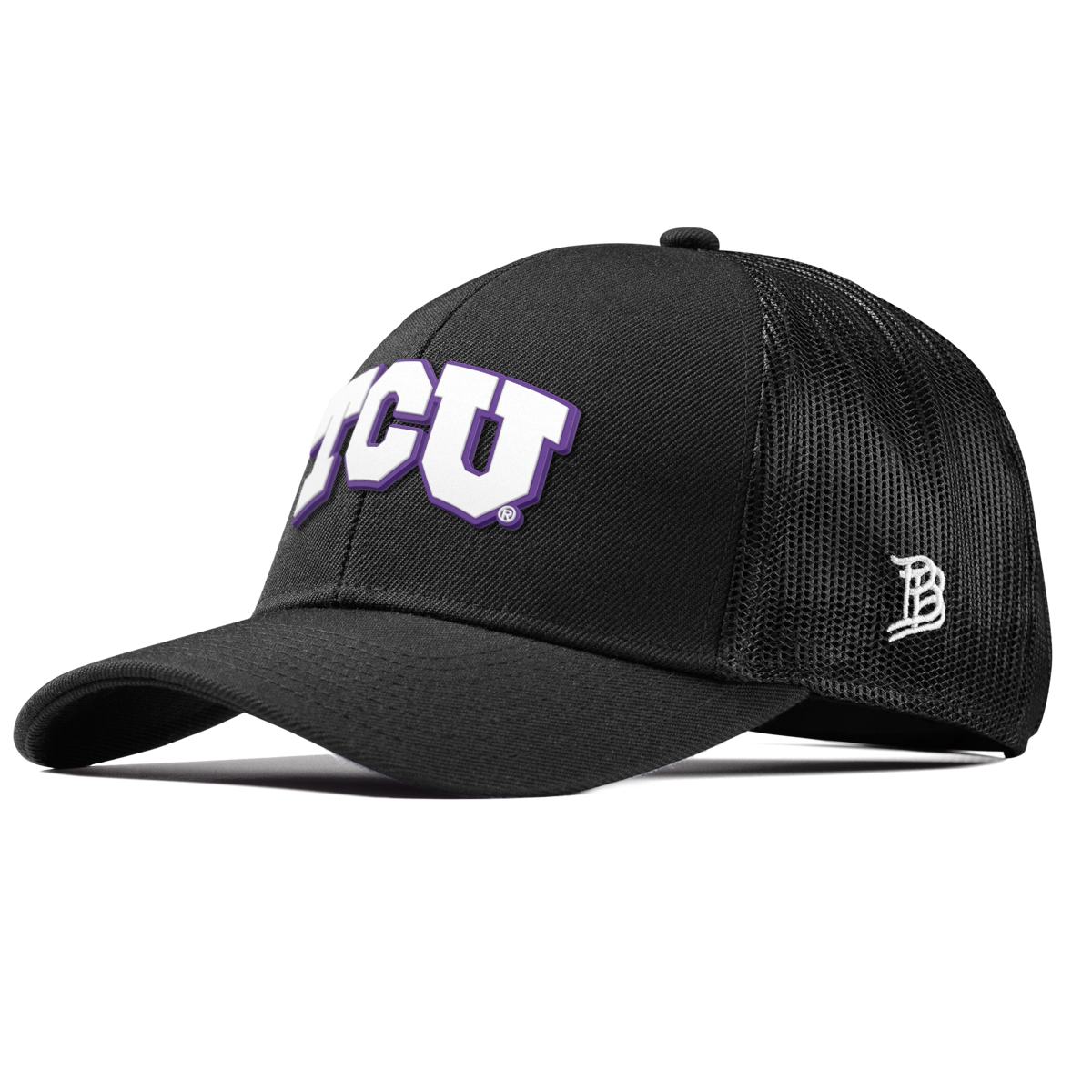 Texas Christian University "TCU Block" Curved Stretch Trucker Black