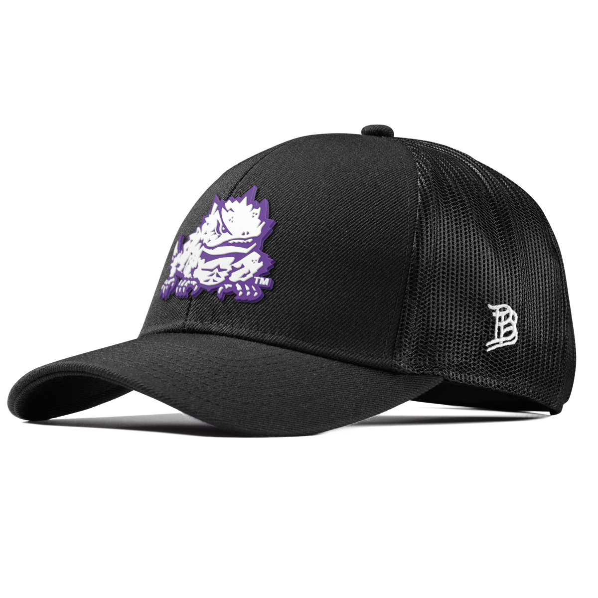 Texas Christian University "TCU Team Logo" Curved Stretch Trucker Black