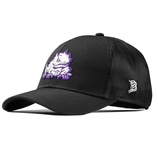 Texas Christian University "TCU Team Logo" Curved Stretch Trucker Black