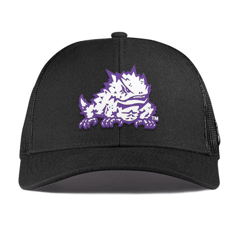 Texas Christian University "TCU Team Logo" Curved Stretch Trucker Black