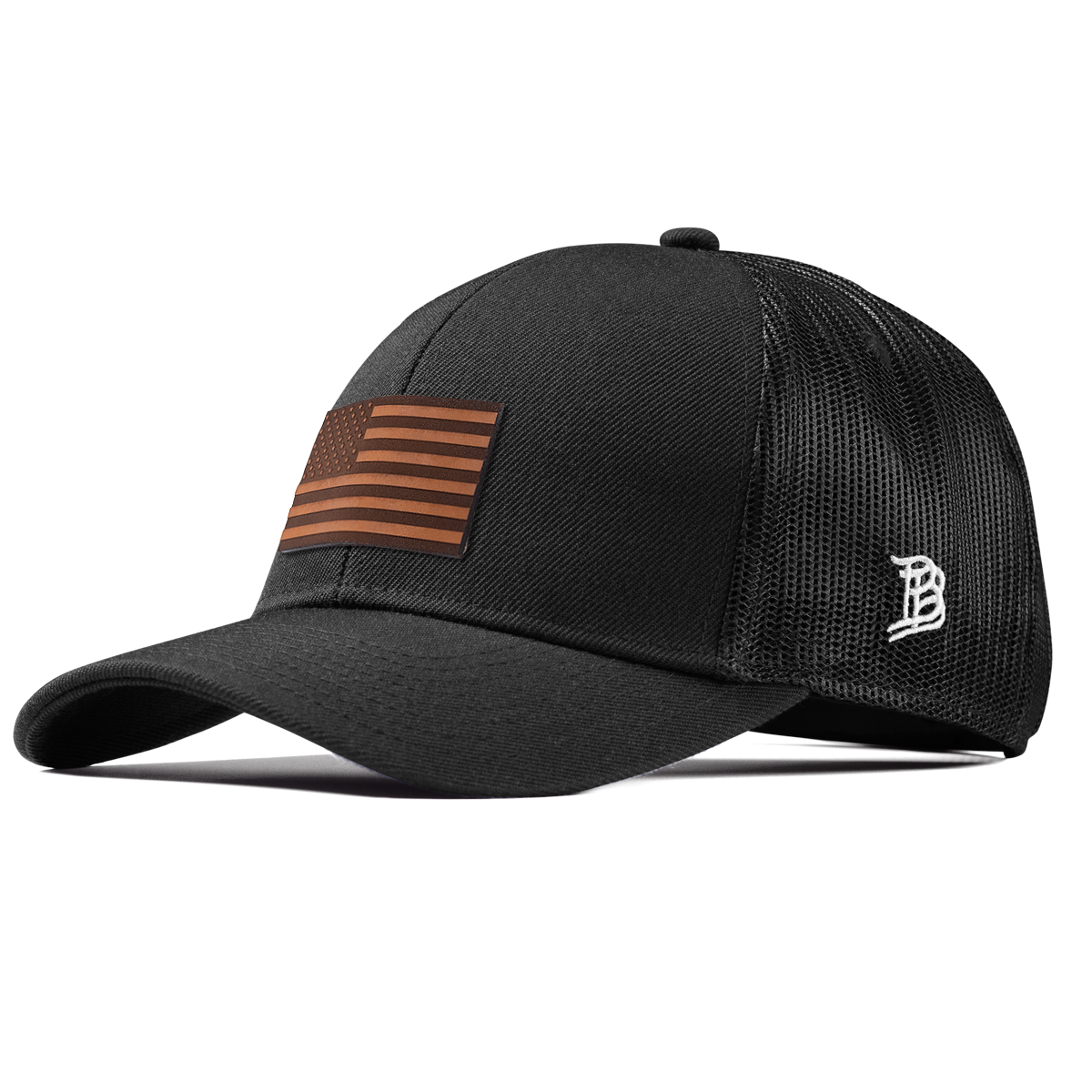 Old Glory Stretch Snapback Trucker Black