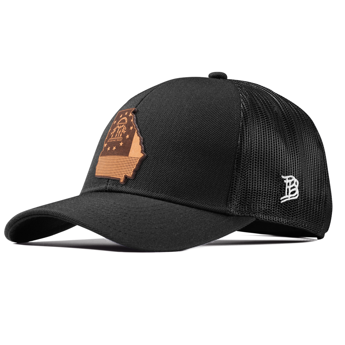 Georgia 4 Stretch Snapback Trucker Black