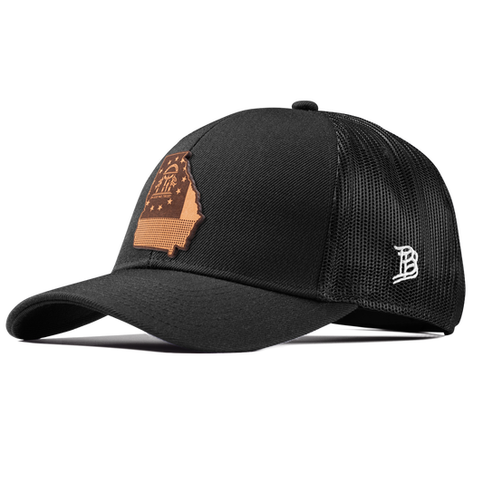 Georgia 4 Stretch Snapback Trucker Black