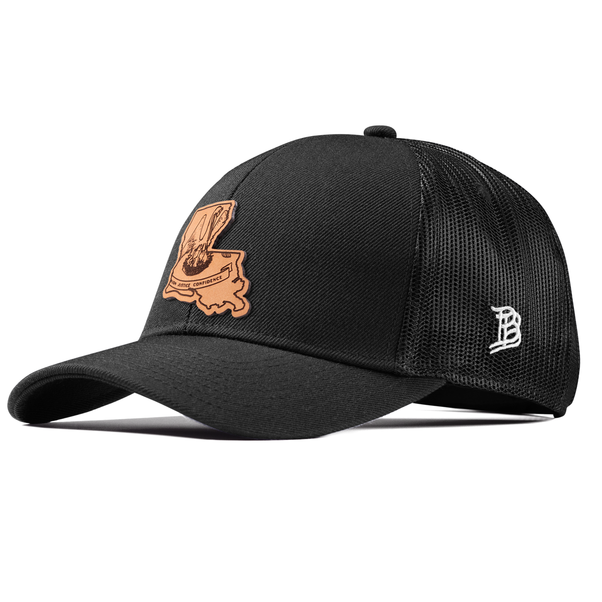 Louisiana 18 Stretch Snapback Trucker Black
