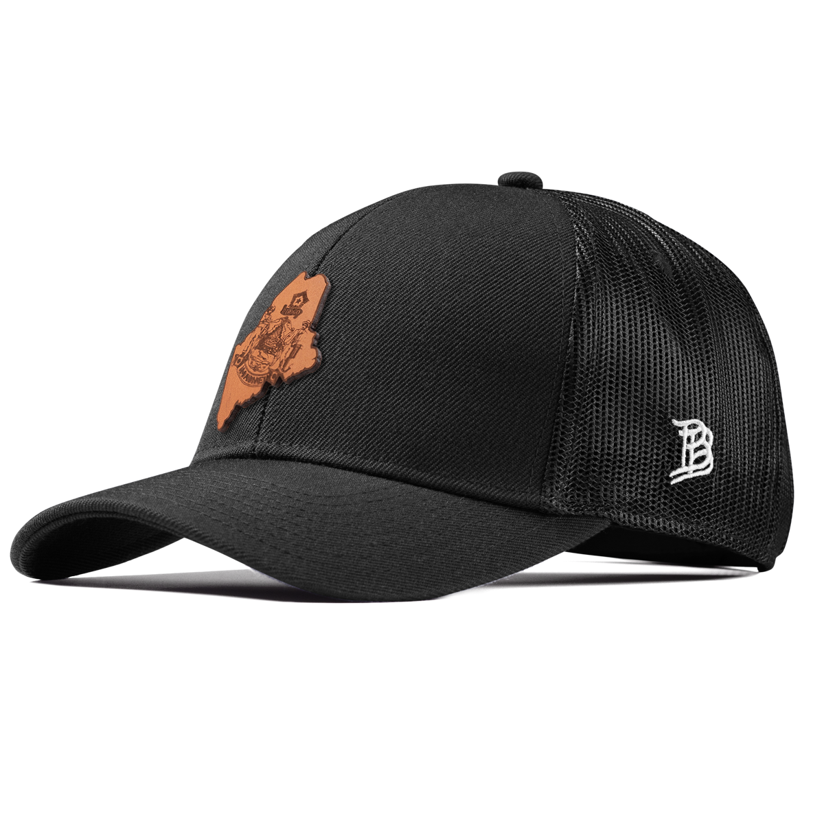 Maine 23 Stretch Snapback Trucker Black