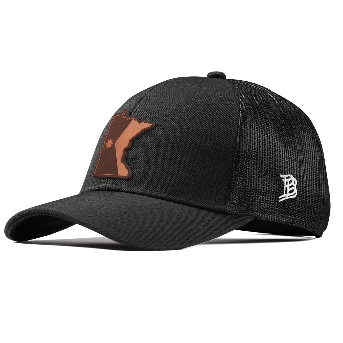 Minnesota 32 Stretch Snapback Trucker Black