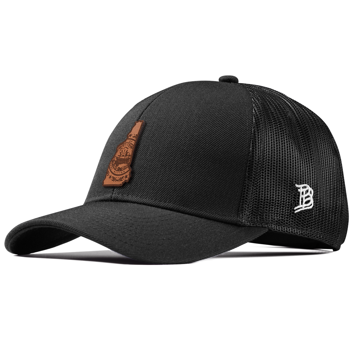 New Hampshire 9 Stretch Snapback Trucker Black