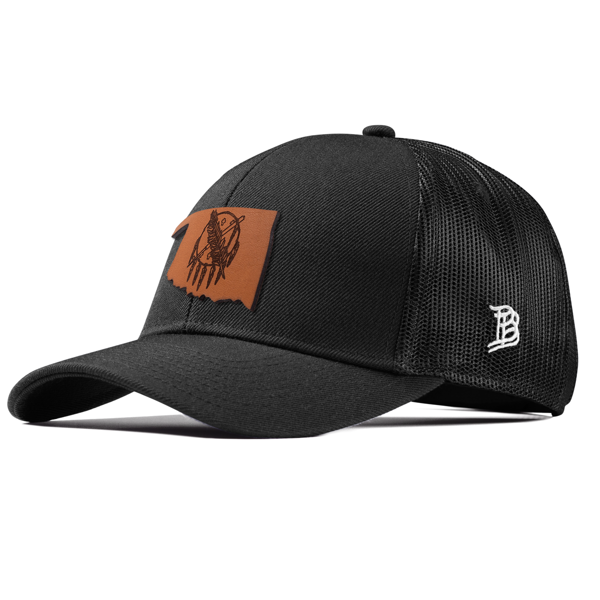 Oklahoma 46 Stretch Snapback Trucker Black
