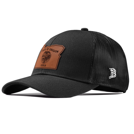 Oregon 33 Stretch Snapback Trucker Black