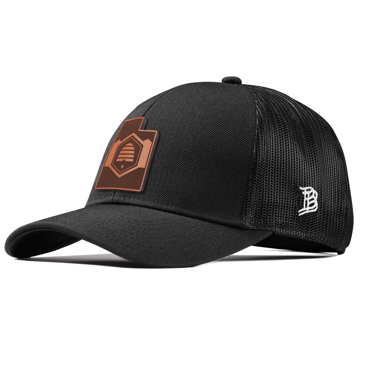 Utah 45 Stretch Snapback Trucker Black