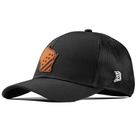 Wisconsin 30 Stretch Snapback Trucker Black