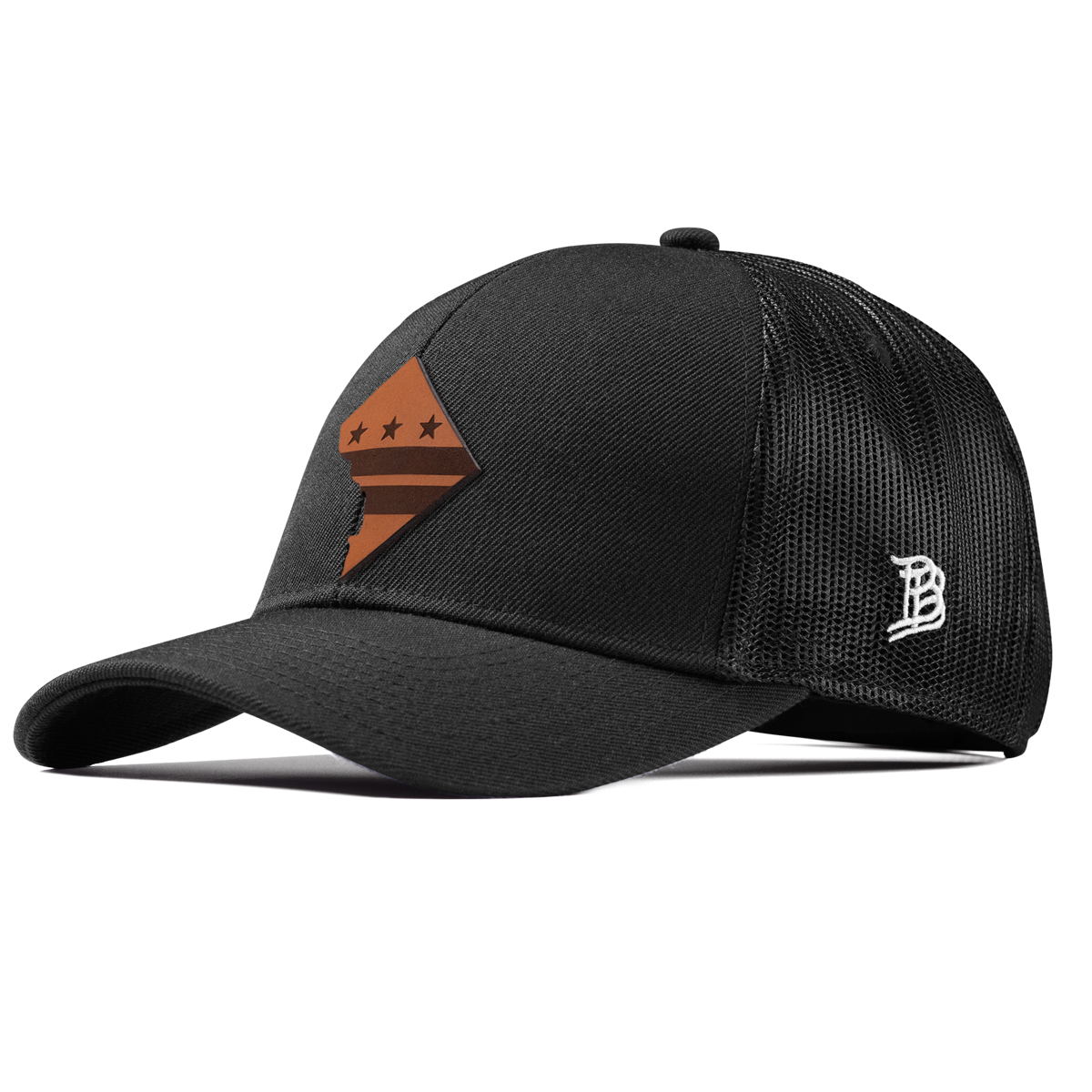 Washington DC Stretch Snapback Trucker Black
