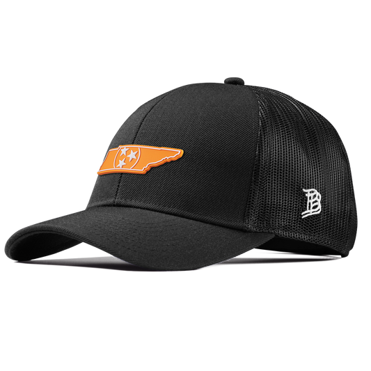University of Tennessee "Tennessee Orange" Stretch Snapback Trucker Black