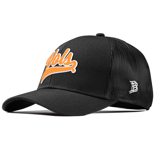 University of Tennessee "Tennessee Vols Script" Curved Stretch Trucker Black