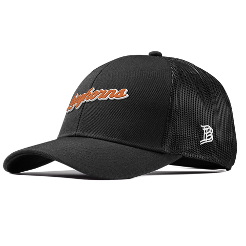 University of Texas "Texas Longhorn Script" Curved Stretch Trucker Black
