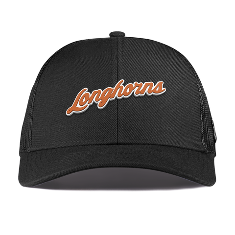 University of Texas "Texas Longhorn Script" Curved Stretch Trucker Black