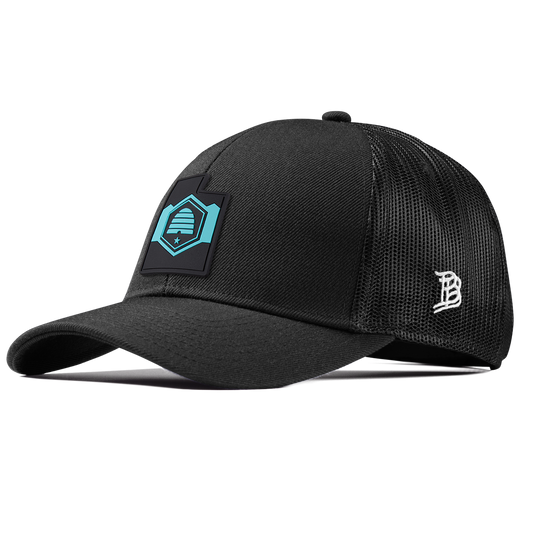 Utah Turquoise Stretch Snapback Trucker