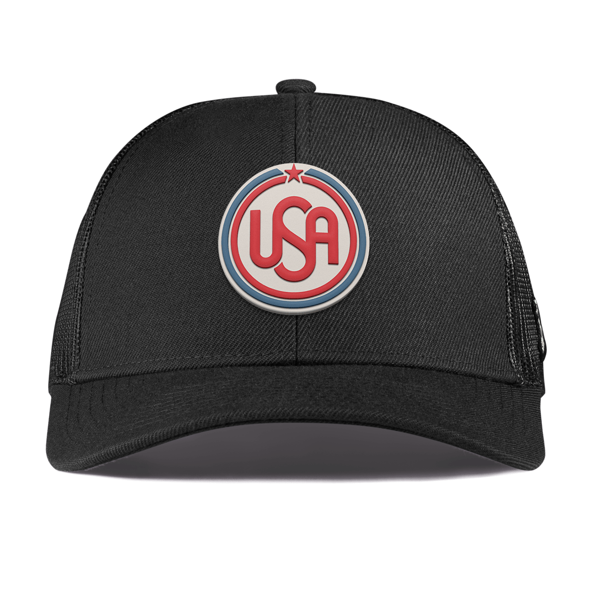USA Icon Curved Stretch Trucker Black