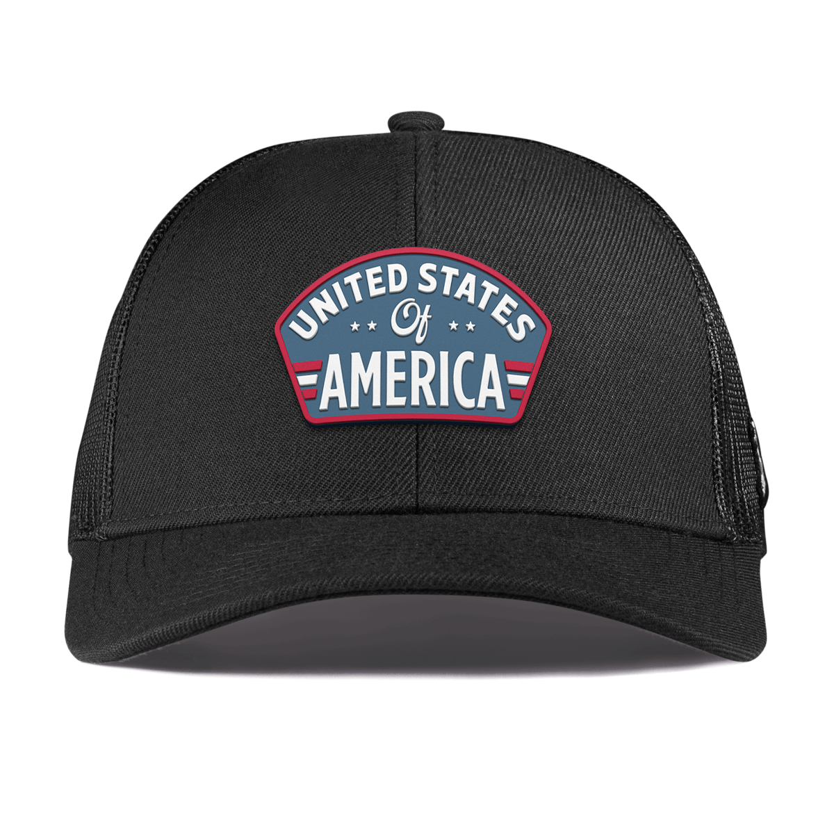 United States of America Badge Curved Stretch Trucker Black