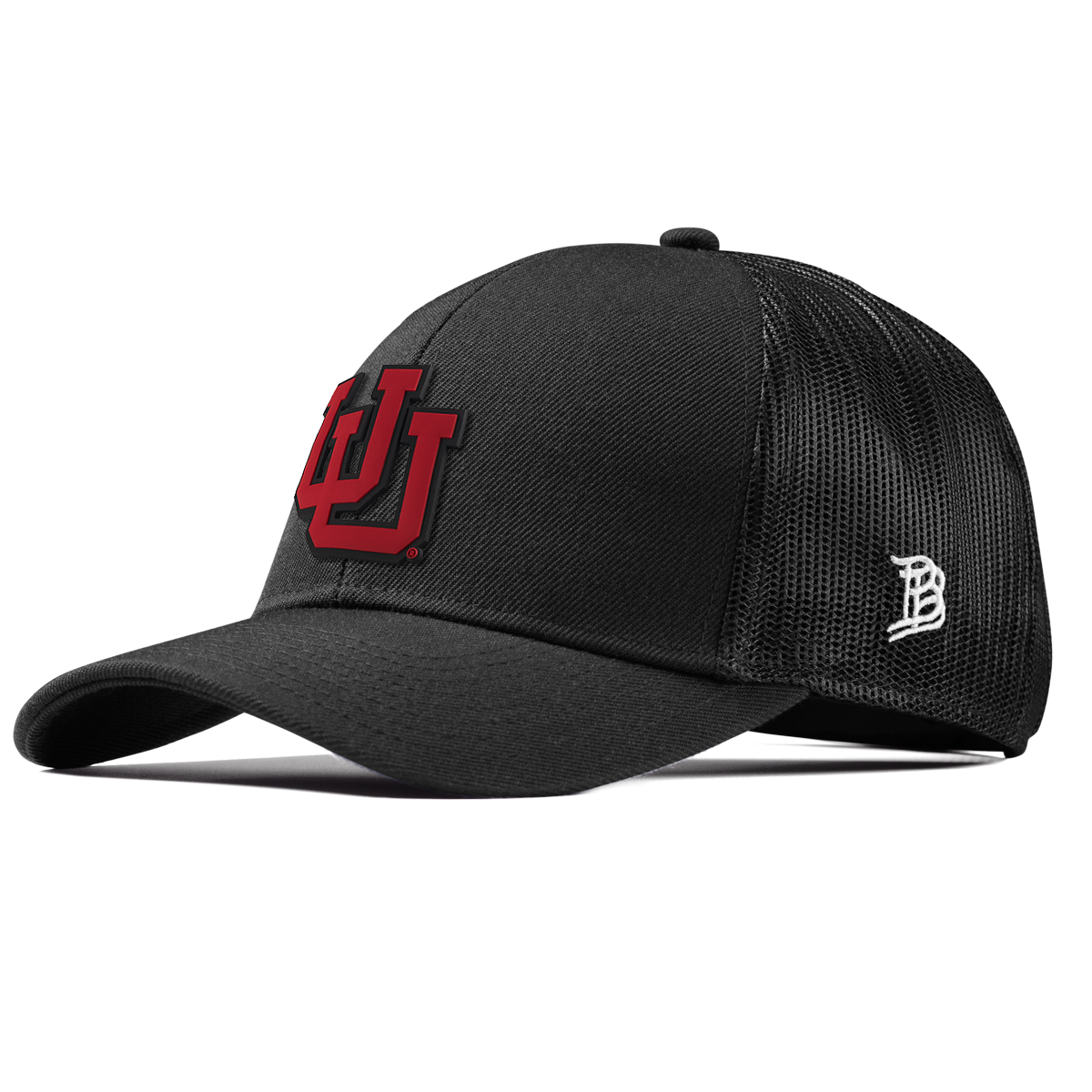 University of Utah "Utah Block" Stretch Snapback Trucker Black