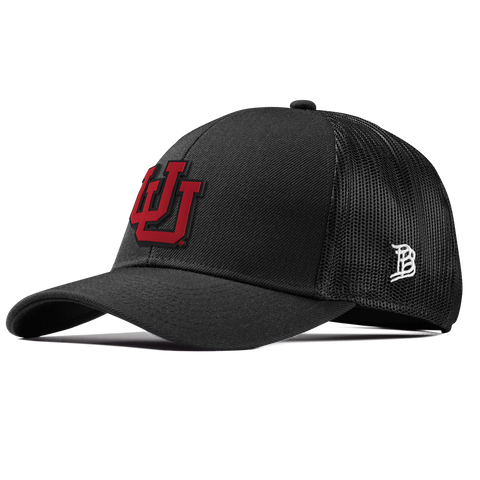 University of Utah "Utah Block" Stretch Snapback Trucker Black