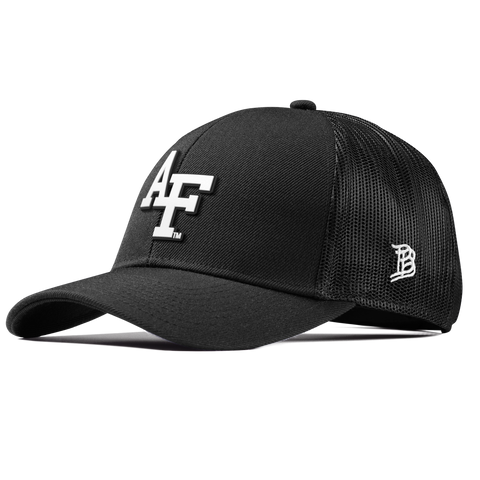 Air Force Academy "Vintage Air Force Team Logo" Curved Stretch Trucker Black