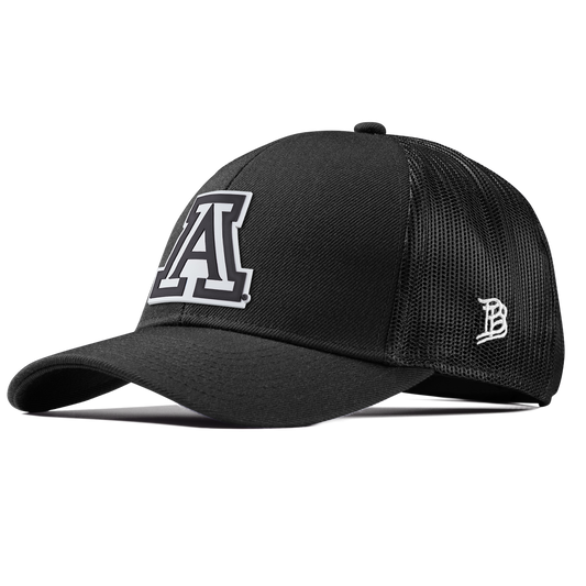 University of Arizona "Vintage Arizona Block" Stretch Snapback Trucker Back Black 