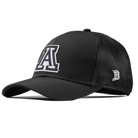 University of Arizona "Vintage Arizona Block" Stretch Snapback Trucker Back Black 