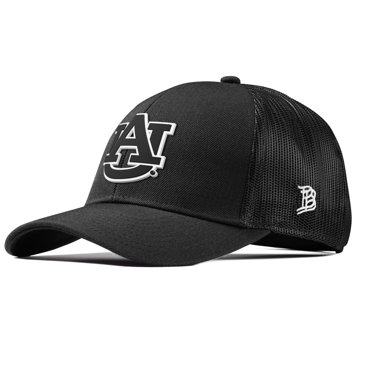 Auburn University "Vintage Auburn Team Logo" Curved Stretch Trucker Black 